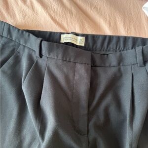 A&F Black Sloane Tailored Pant